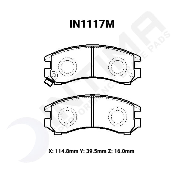 Intima SR Front Brake Pads