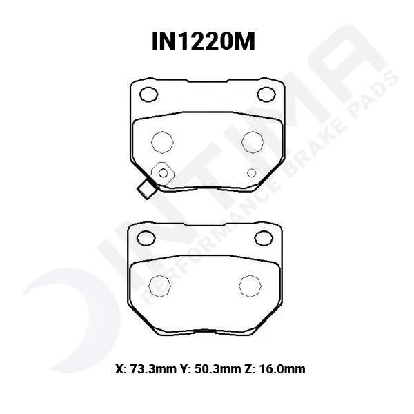 Intima SR Rear Brake Pads