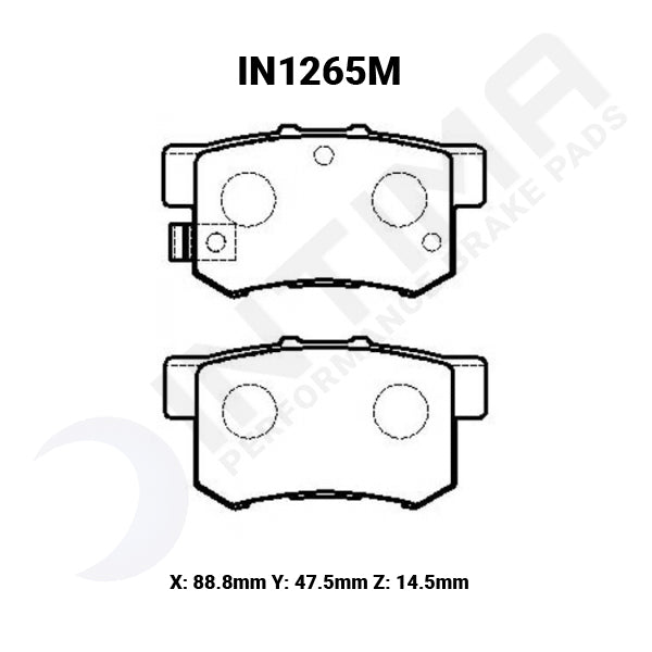 Intima SR Rear Brake Pads