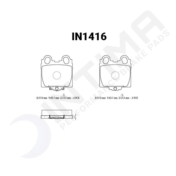 Intima SR Rear Brake Pads