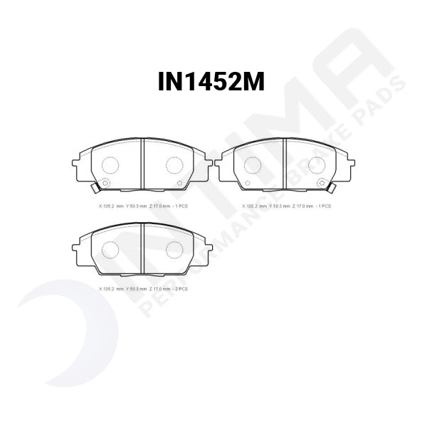 Intima SR Front Brake Pads