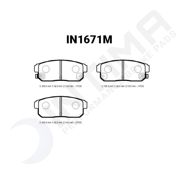 Intima SR Rear Brake Pads