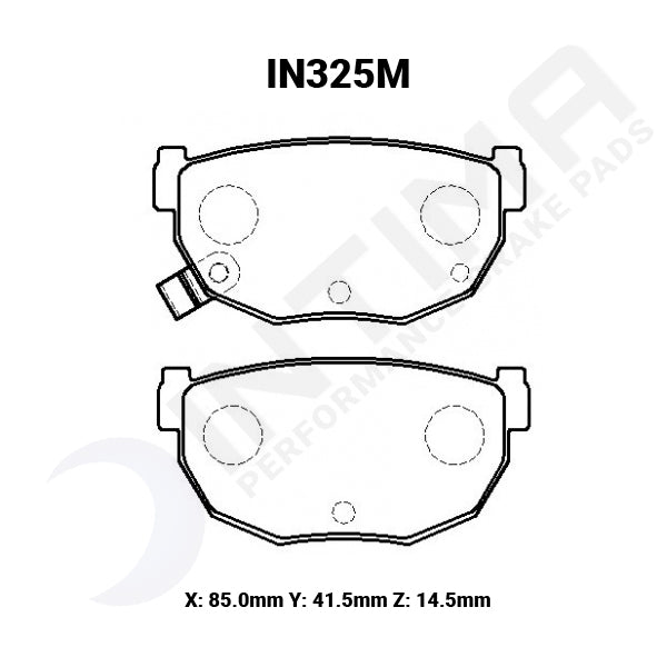 Intima SR Rear Brake Pads