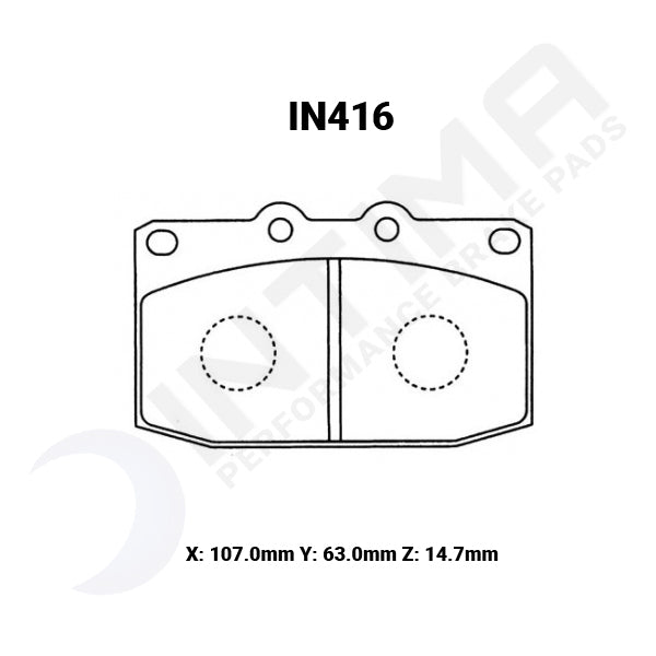 Intima SR Front Brake Pads