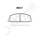 Intima SR Rear Brake Pads