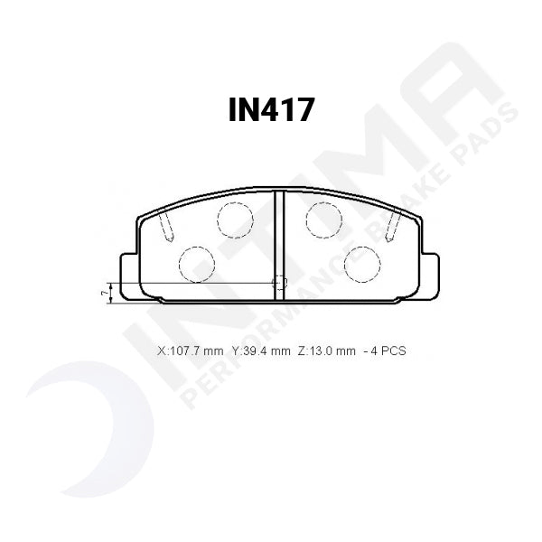 Intima SR Rear Brake Pads