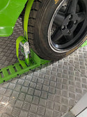 Adjustable E-Chocks with Short Wheel Chock Straps (1.8m)