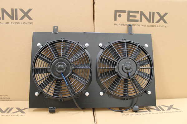 Nissan C34 Stagea RB25 RB26 Full Alloy Performance Radiator & Fan Shroud Kit
