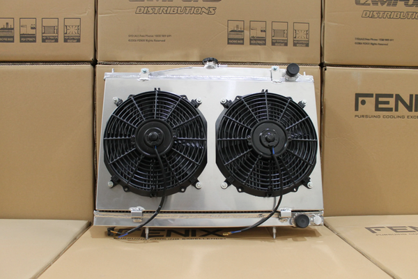 Nissan C34 Stagea RB25 RB26 Full Alloy Performance Radiator & Fan Shroud Kit
