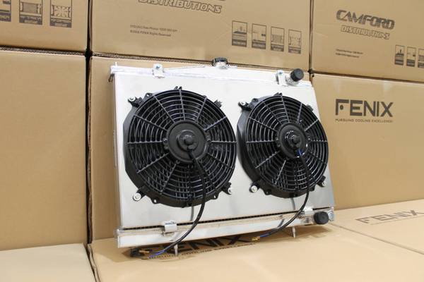 Nissan C34 Stagea RB25 RB26 Full Alloy Performance Radiator & Fan Shroud Kit