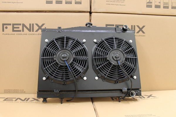 Nissan C34 Stagea RB25 RB26 Full Alloy Performance Radiator & Fan Shroud Kit