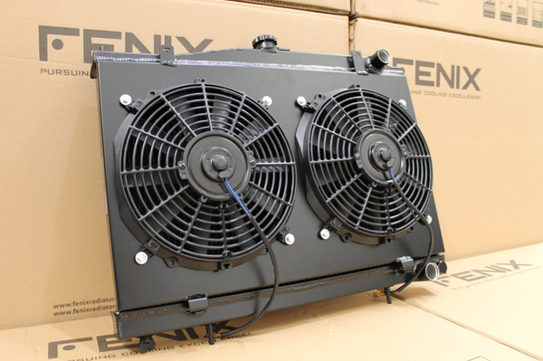 Nissan C34 Stagea RB25 RB26 Full Alloy Performance Radiator & Fan Shroud Kit