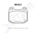 Intima SS Rear Brake Pads