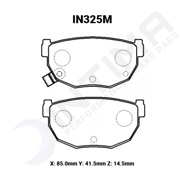 Intima SS Rear Brake Pads