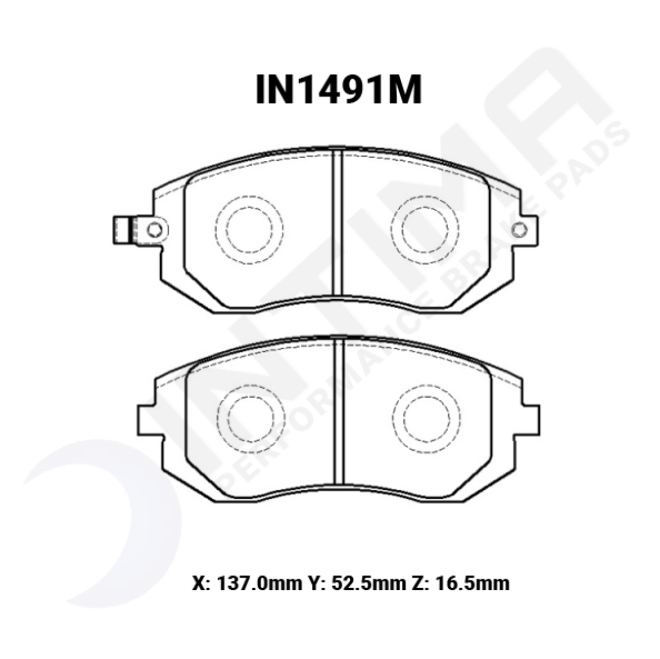 Intima SS Front Brake Pads