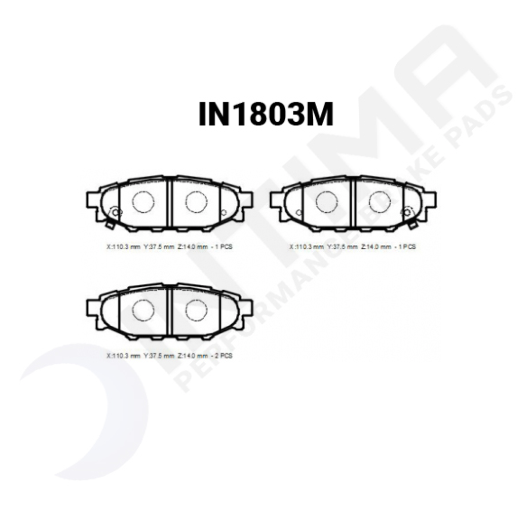 Intima SS Rear Brake Pads